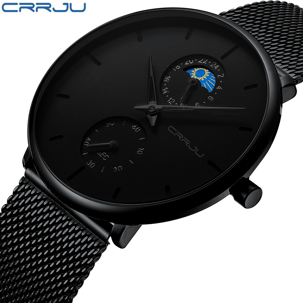 Luxury Watch Investment - CRRJU Top-Marke Luxus-Herrenarmbanduhr, wasserdicht, leuchtend, mit
