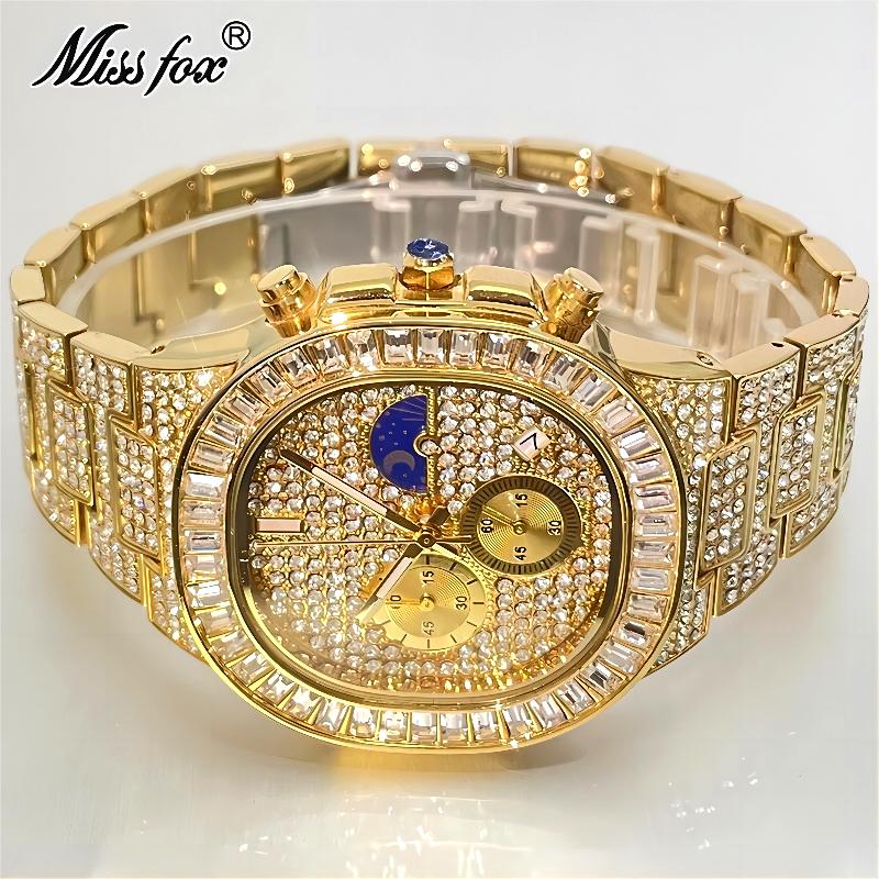 Luxury Watch Iceberg - Missfox Luxus Gold Uhren Männer Mode