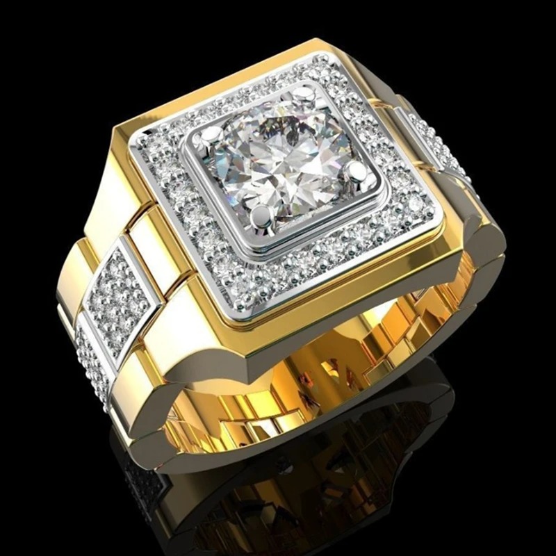 Luxury Watch Iceberg - Luxuriöse Herren-Ringe mit weißem Geburtsstein und