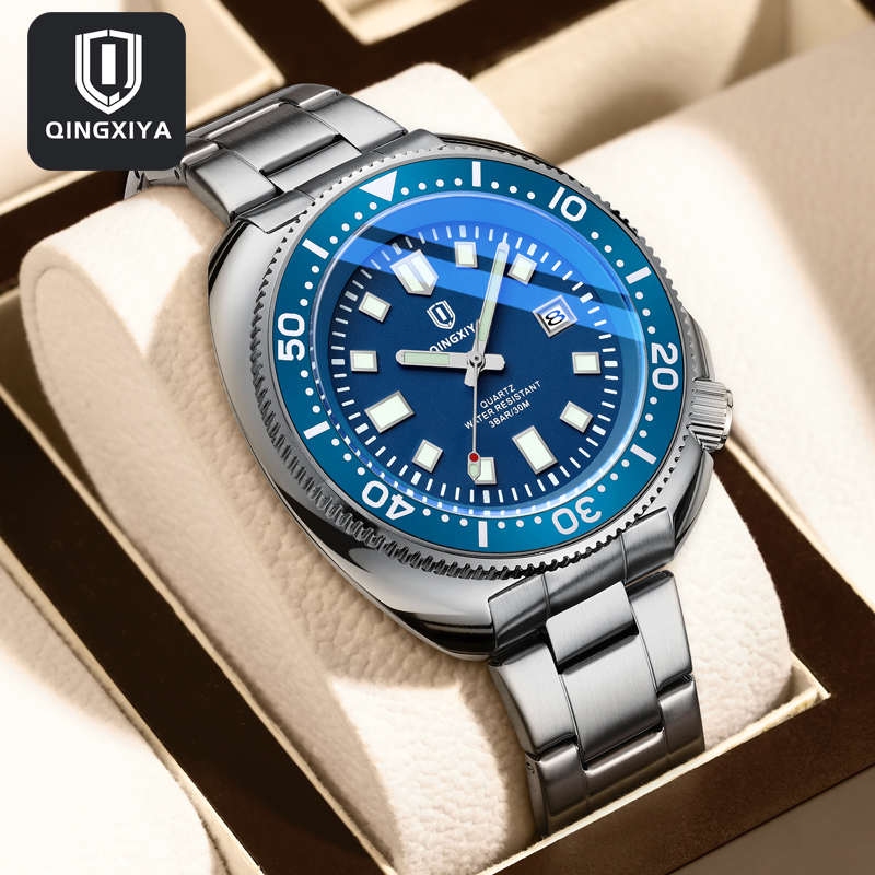 Luxury Watch Maker - QINGXIYA Marke Mode Klassische Blau Quarzuhr