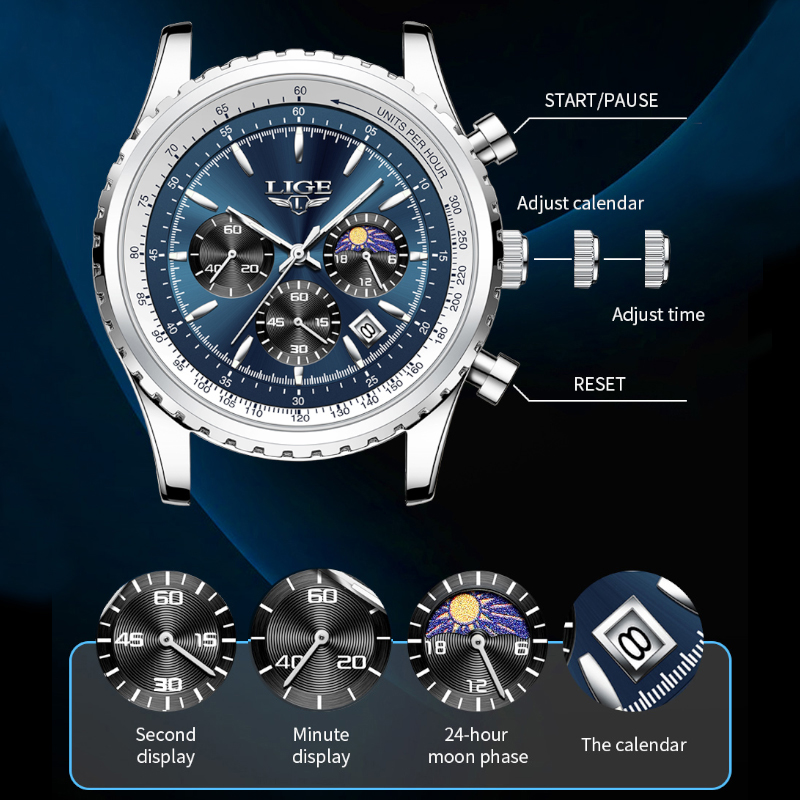 Lige Marke Luxus Quarz Mann Uh – Luxury Watch Investment Bewertung und Preis