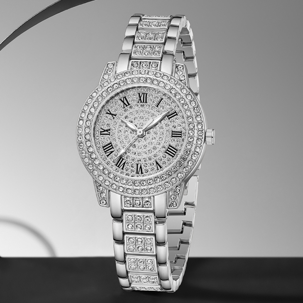 3-teiliges Set: Silberlegierun – Luxury Watch Gift For Her Bewertung und Preis
