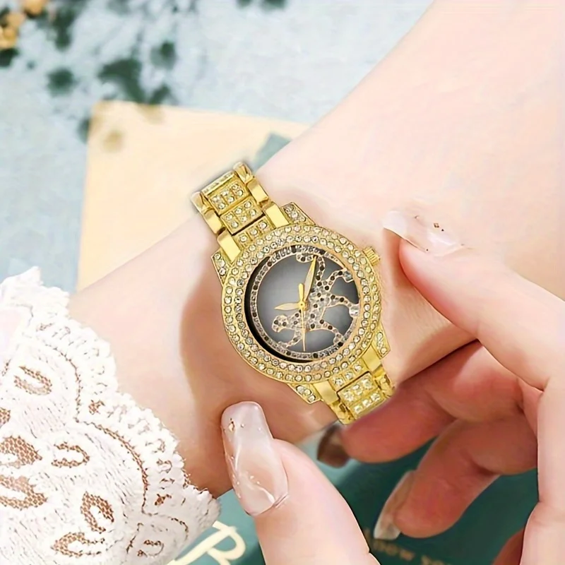 5-teiliges Set Damen-Uhr Gepar – Luxury Watch Gift For Her Bewertung und Preis
