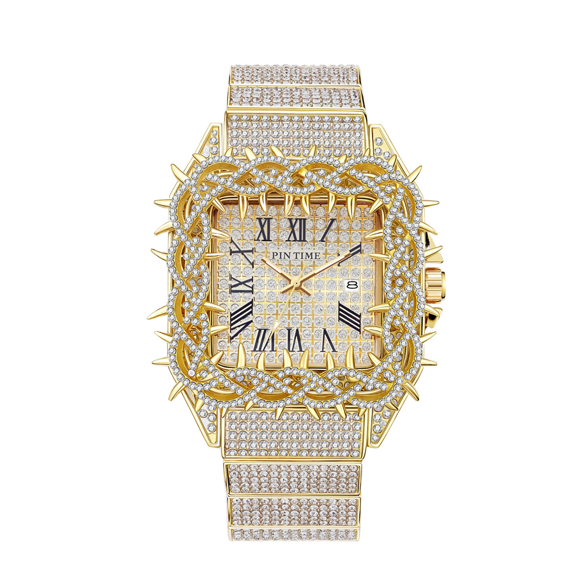 Iced Out Quadratische Herren-Q – Luxury Watch Iceberg Bewertung und Preis