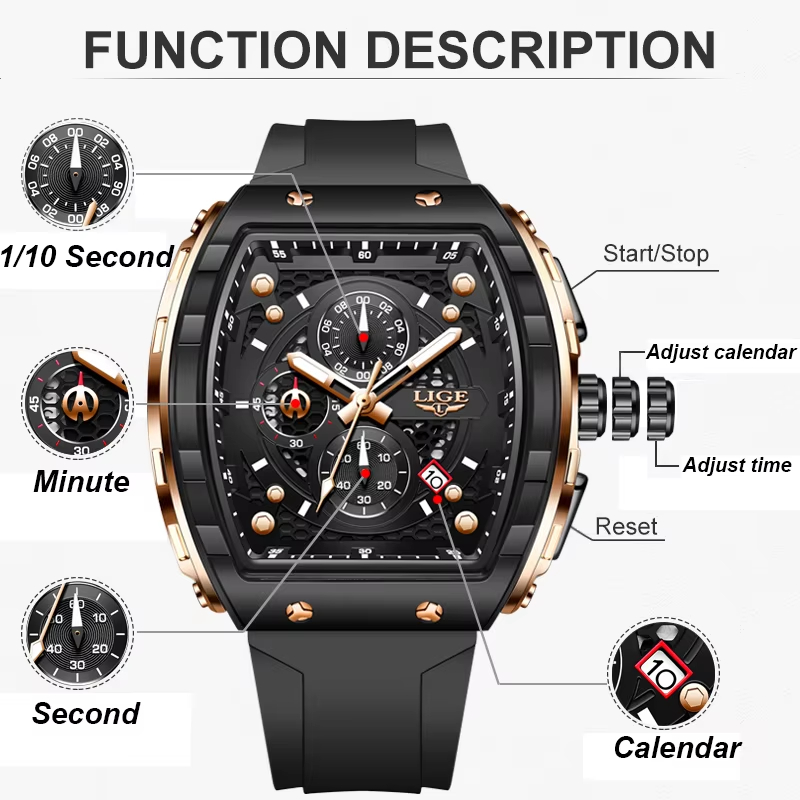 LIGE Top-Marke Luxus-Herrenuhr – Luxury Watch Investment Bewertung und Preis